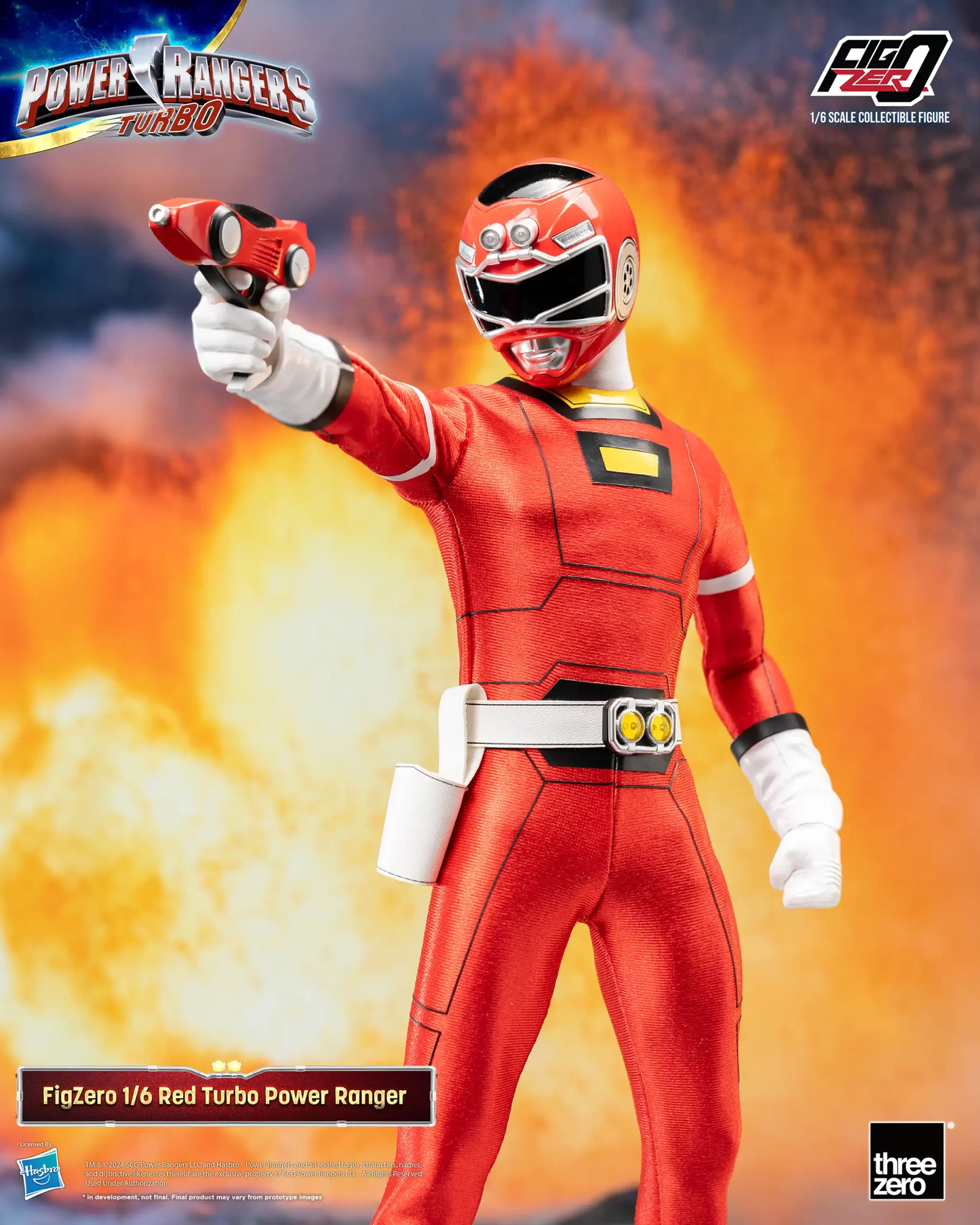 Threezero Power Rangers Turbo FigZero 1:6 Red Turbo Power Ranger 3Z0813