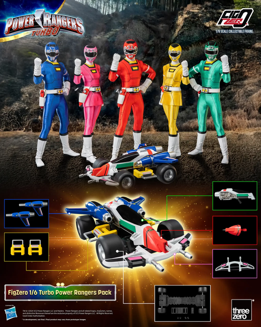 Threezero Power Rangers Turbo FigZero 1:6 Turbo Power Rangers Pack 3Z0818