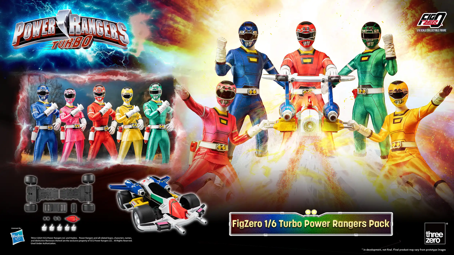 Threezero Power Rangers Turbo FigZero 1:6 Turbo Power Rangers Pack 3Z0818