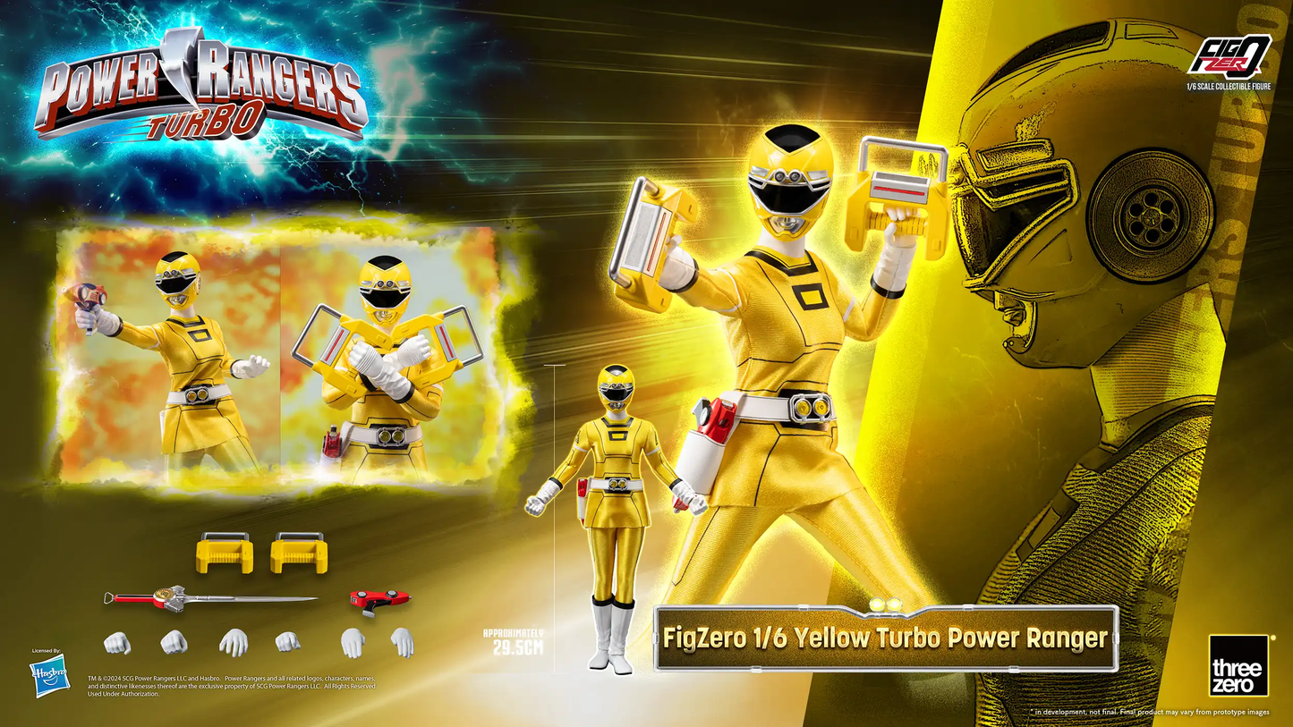 Threezero Power Rangers Turbo FigZero 1:6 Yellow Turbo Power Ranger 3Z0816