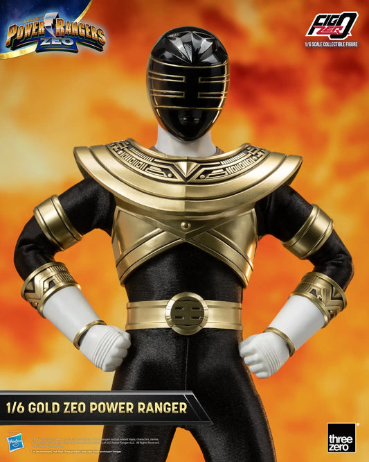 Threezero Power Rangers Zeo FigZero Gold Zeo Power Ranger 1:6 Scale Collectible Figure