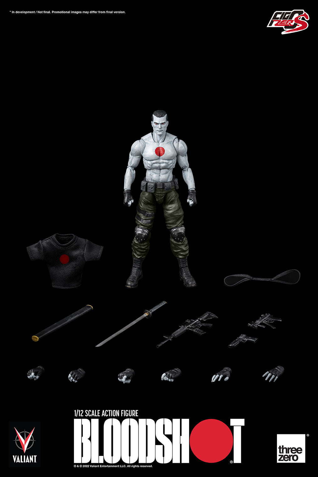 Threezero Valiant – FigZero S 1:12 Scale Bloodshot  Collectible Figure