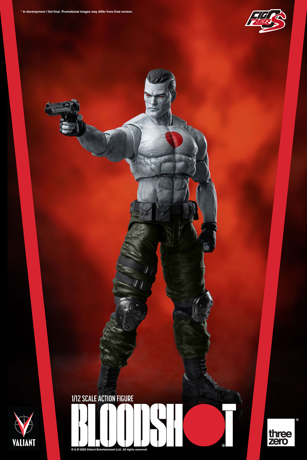 Threezero Valiant – FigZero S 1:12 Scale Bloodshot  Collectible Figure