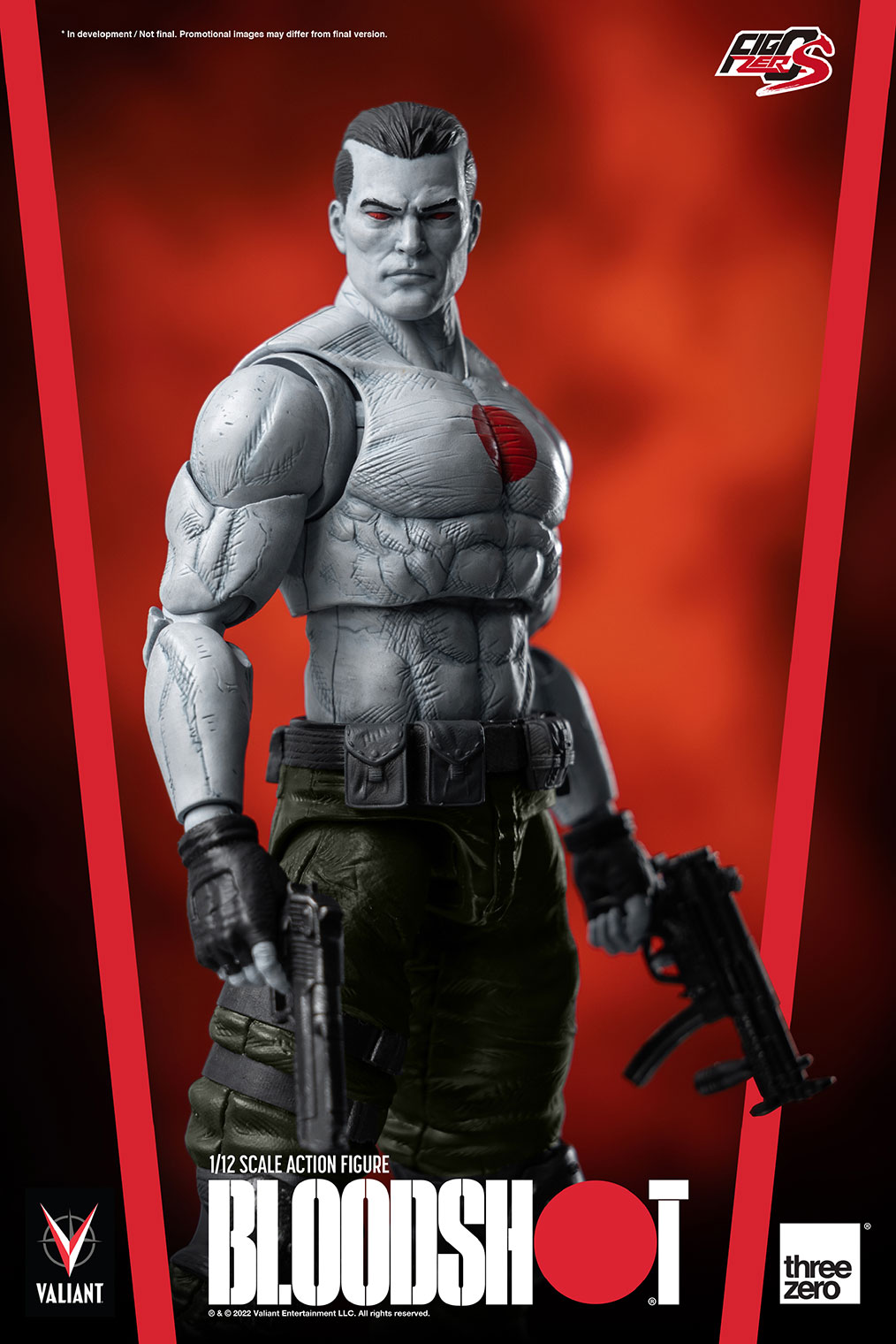 Threezero Valiant – FigZero S 1:12 Scale Bloodshot  Collectible Figure