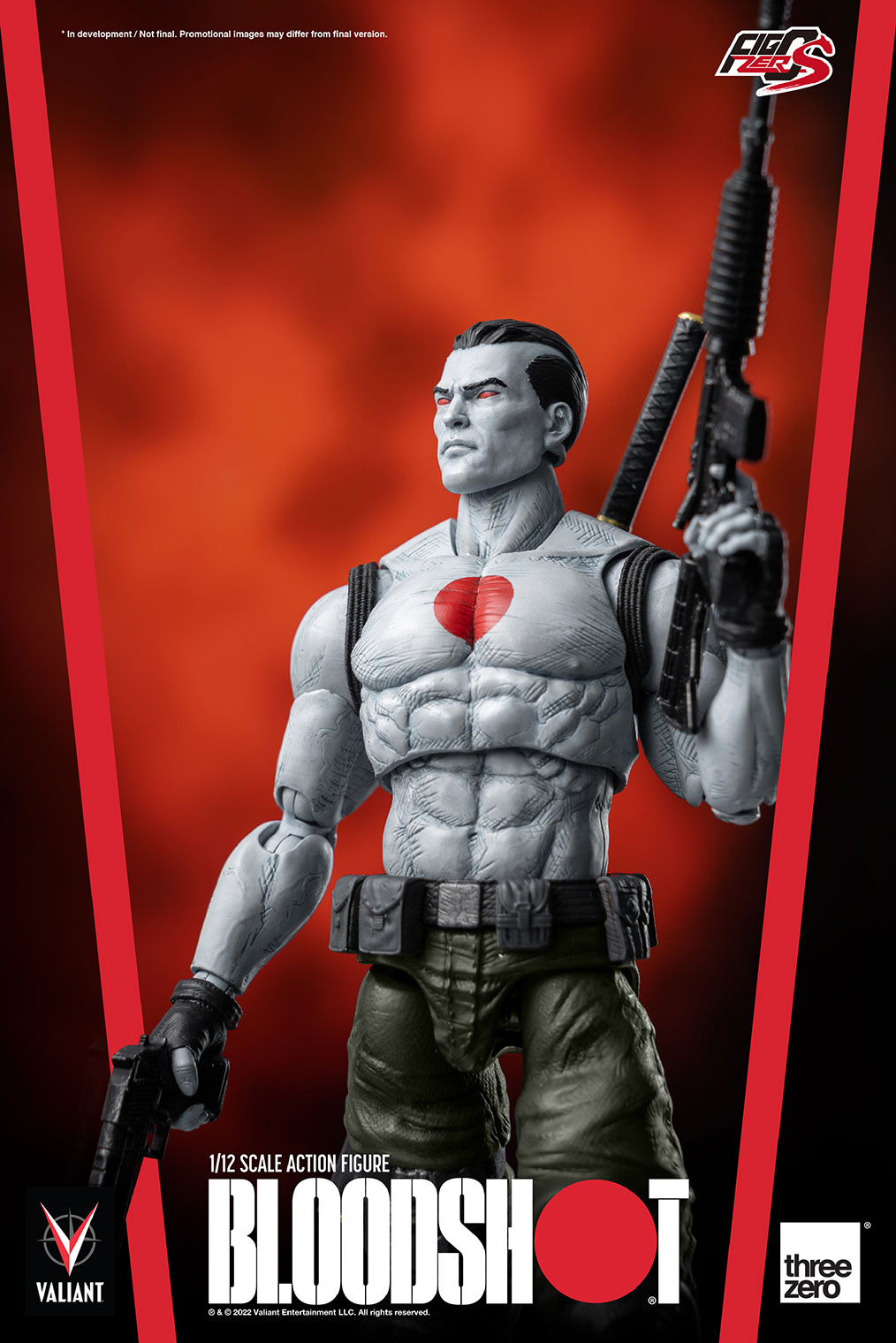 Threezero Valiant – FigZero S 1:12 Scale Bloodshot  Collectible Figure