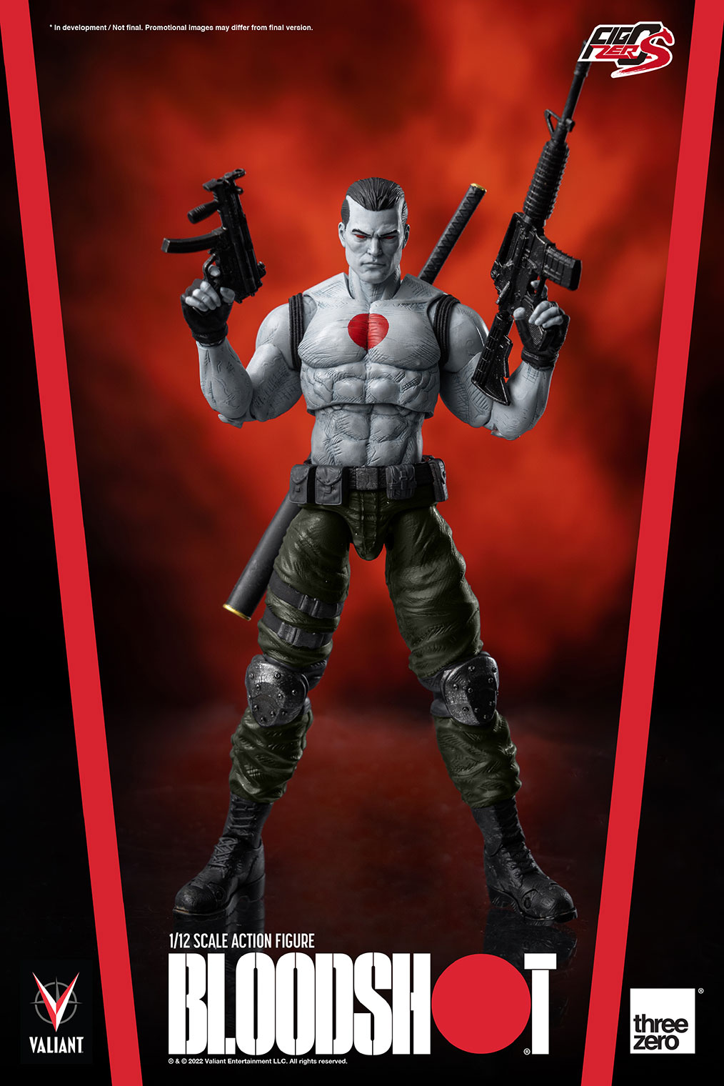 Threezero Valiant – FigZero S 1:12 Scale Bloodshot  Collectible Figure