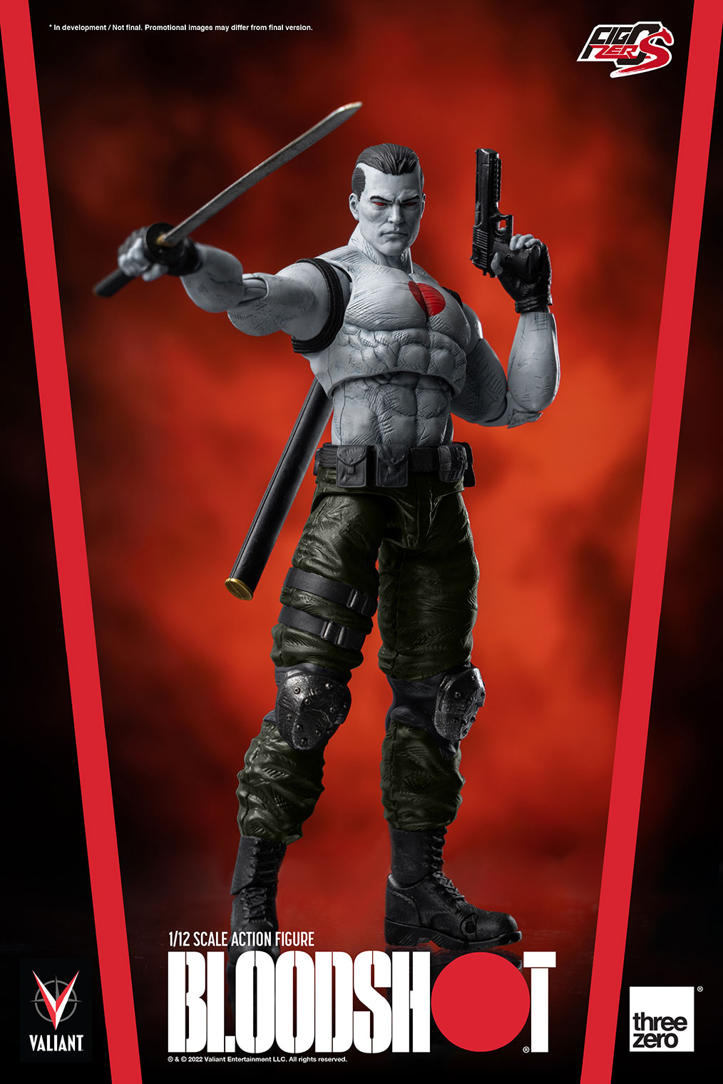 Threezero Valiant – FigZero S 1:12 Scale Bloodshot  Collectible Figure