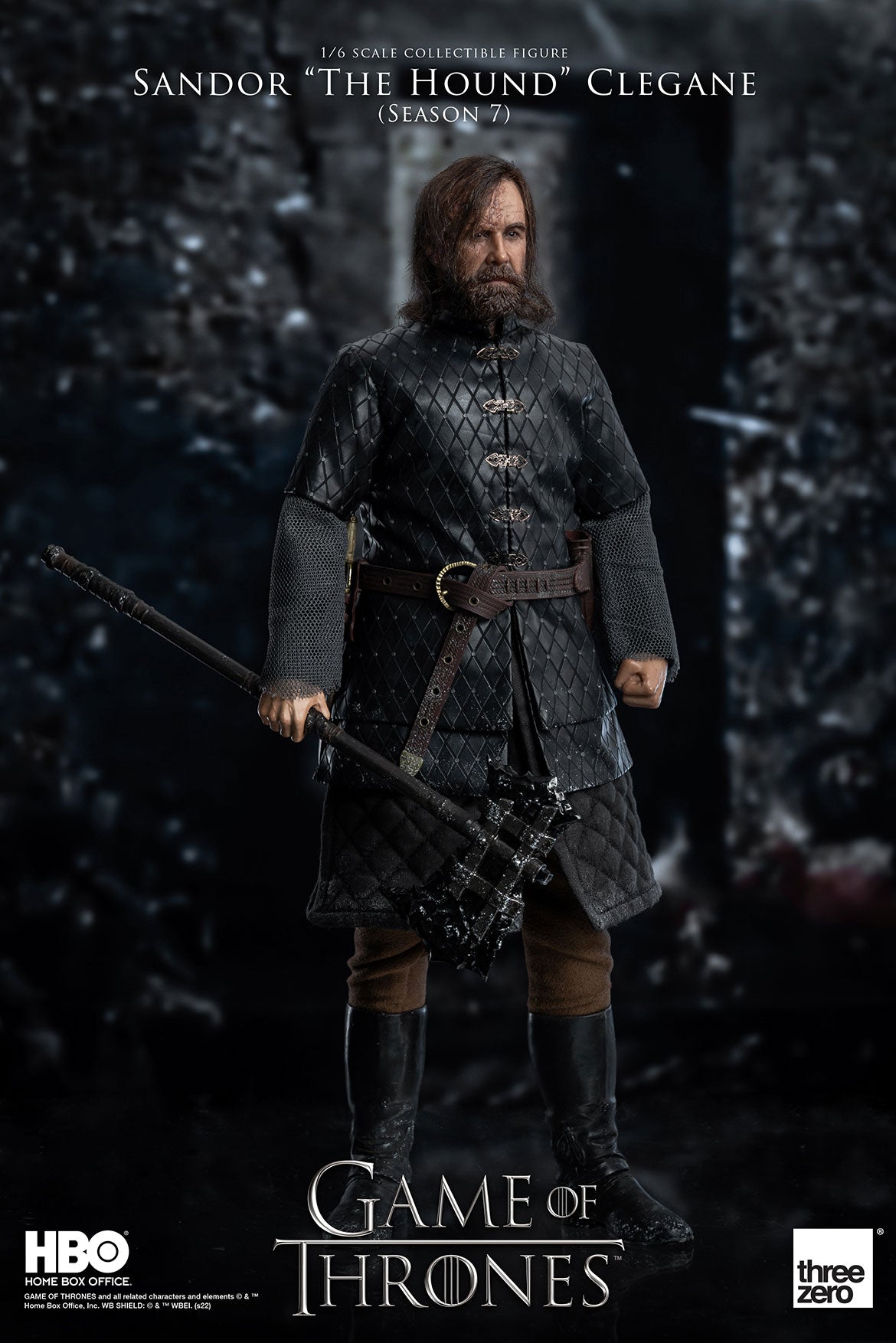 Threezero Game Of Thrones Sandor “The Hound” Clegane (Season 7) 1:6 Scale Action Figure