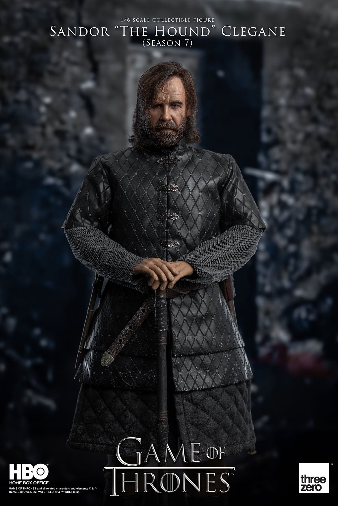 Threezero Game Of Thrones Sandor “The Hound” Clegane (Season 7) 1:6 Scale Action Figure