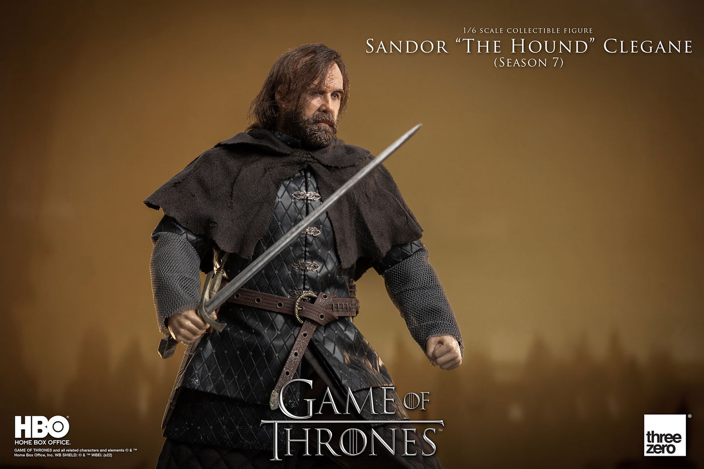 Threezero Game Of Thrones Sandor “The Hound” Clegane (Season 7) 1:6 Scale Action Figure