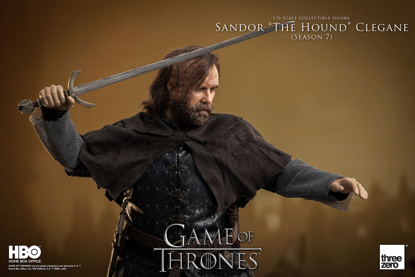 Threezero Game Of Thrones Sandor “The Hound” Clegane (Season 7) 1:6 Scale Action Figure