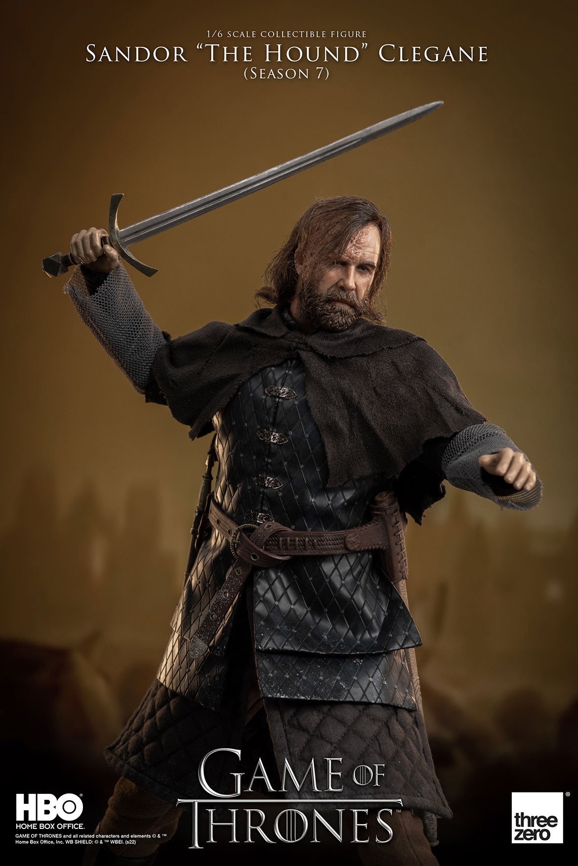 Threezero Game Of Thrones Sandor “The Hound” Clegane (Season 7) 1:6 Scale Action Figure