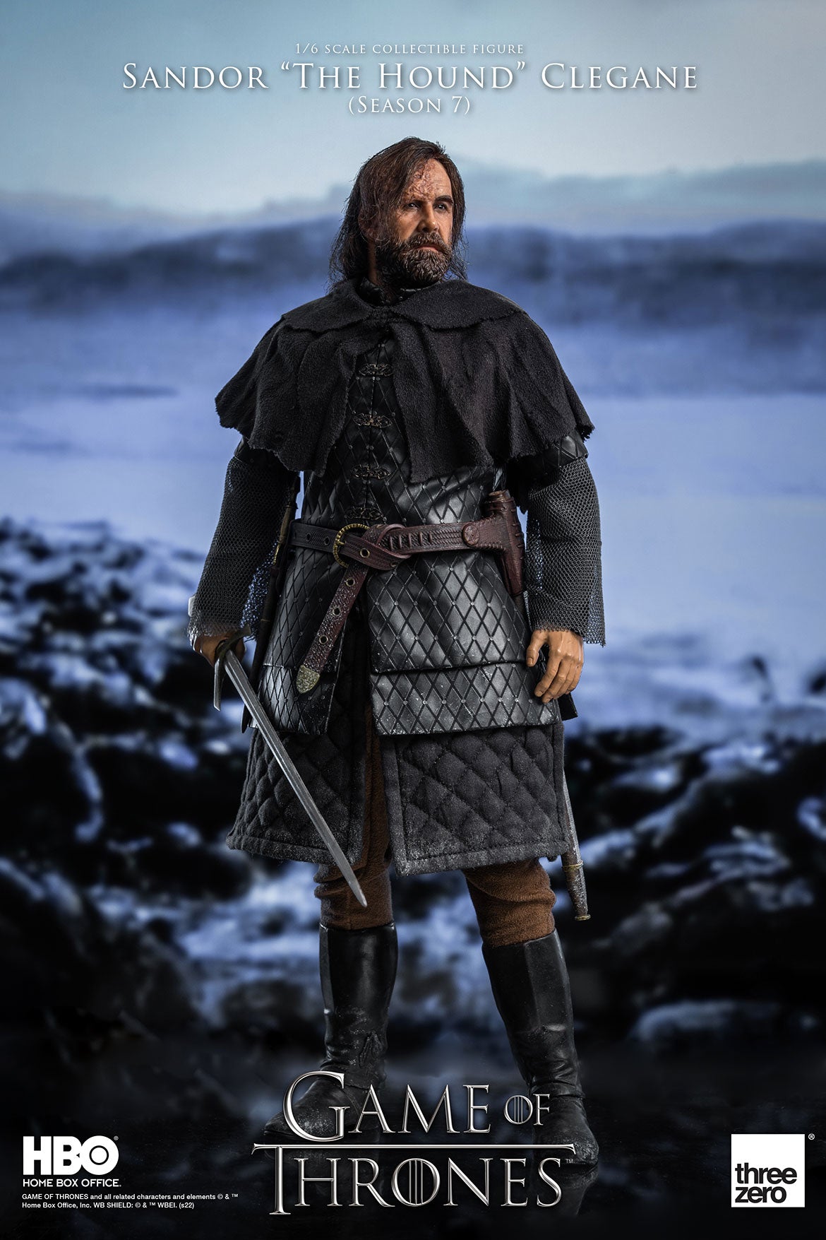 Threezero Game Of Thrones Sandor “The Hound” Clegane (Season 7) 1:6 Scale Action Figure