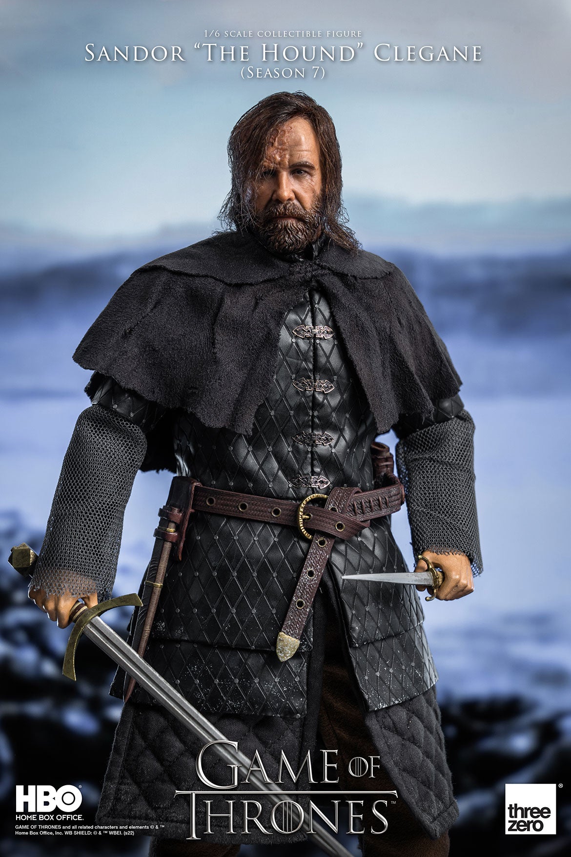 Threezero Game Of Thrones Sandor “The Hound” Clegane (Season 7) 1:6 Scale Action Figure