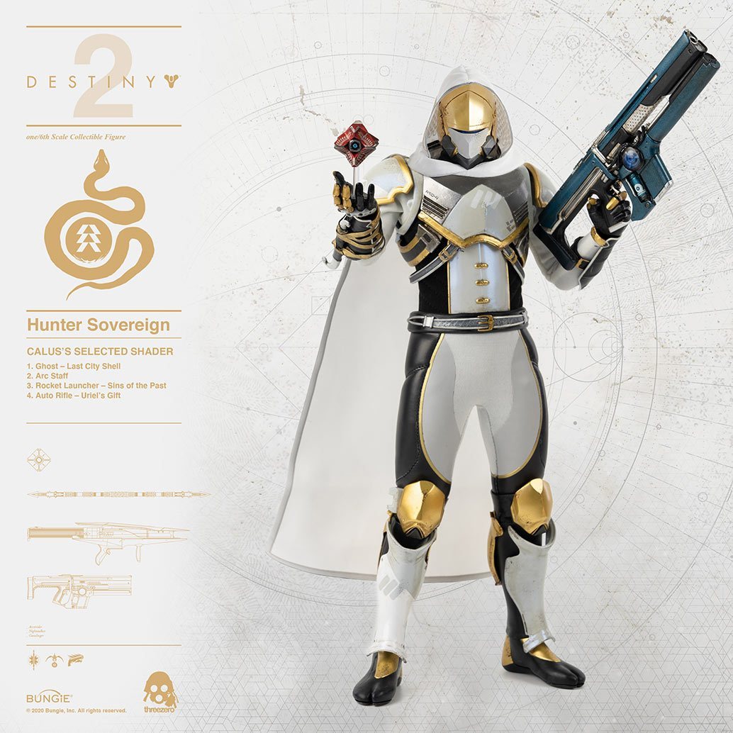 Threezero Destiny 2 – Hunter Sovereign 1:6 Scale Collectible Figure Calus’s Selected Shader