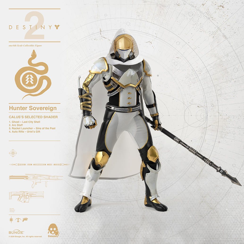 Threezero Destiny 2 – Hunter Sovereign 1:6 Scale Collectible Figure Calus’s Selected Shader