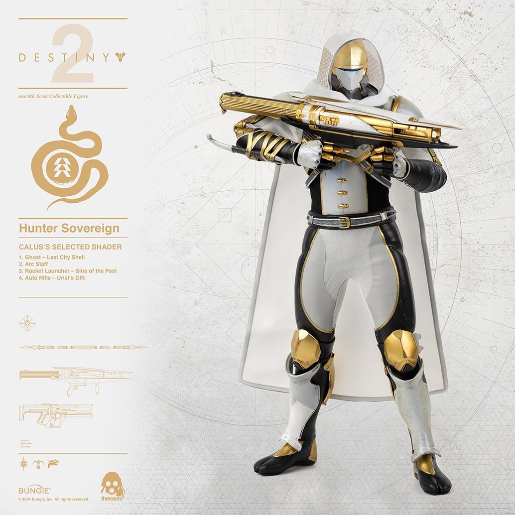 Threezero Destiny 2 – Hunter Sovereign 1:6 Scale Collectible Figure Calus’s Selected Shader