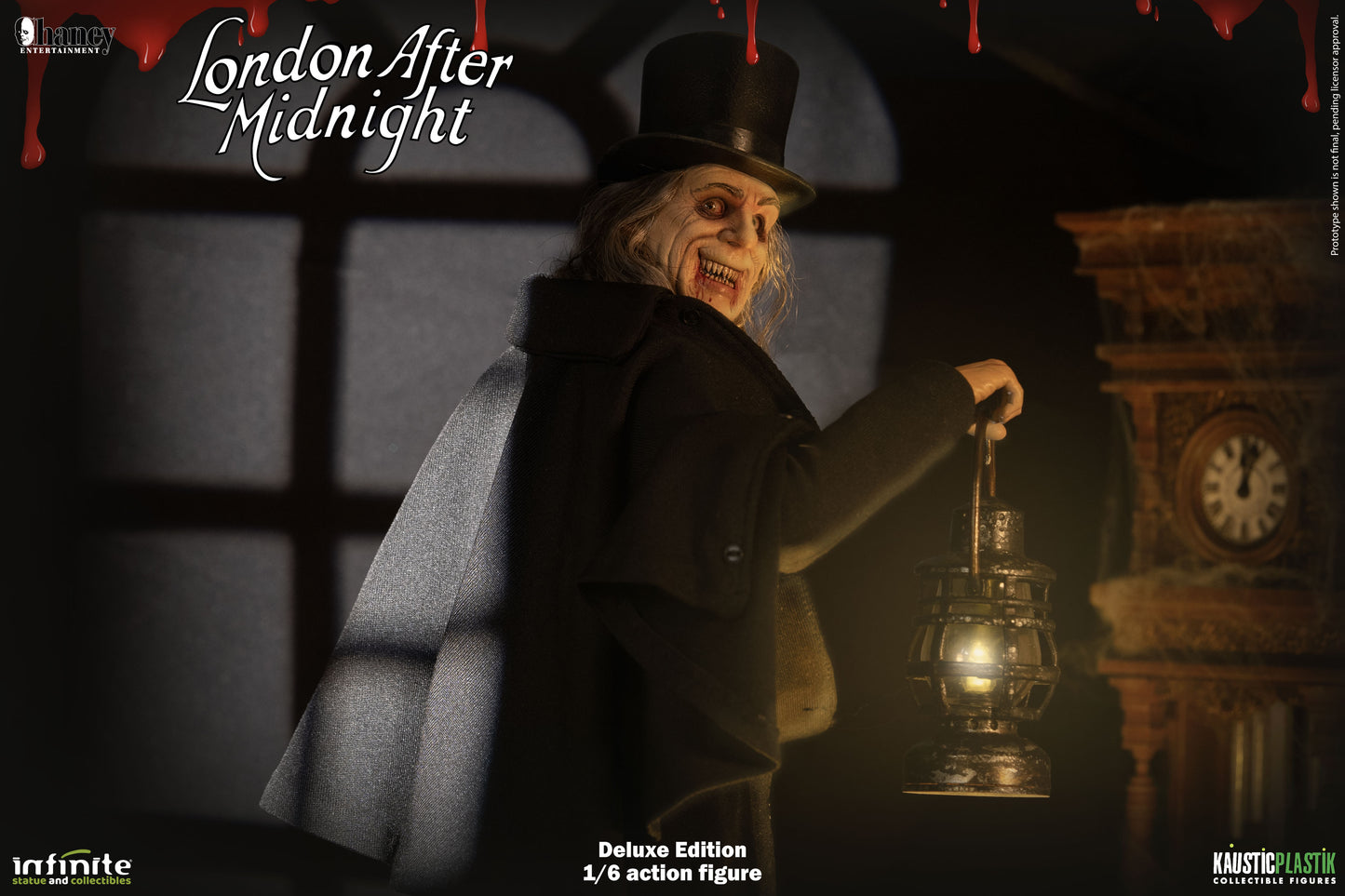 Kaustic Plastik &amp; Infinite Statue Lon Chaney As London After Midnight 1/6 Action Figure Deluxe Version