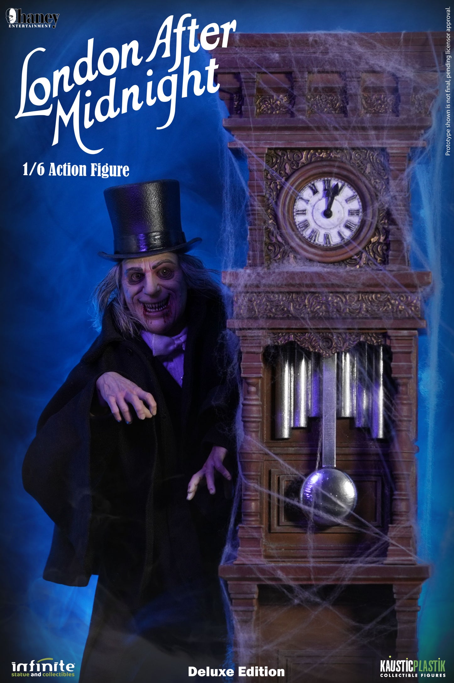 Kaustic Plastik &amp; Infinite Statue Lon Chaney As London After Midnight 1/6 Action Figure Deluxe Version