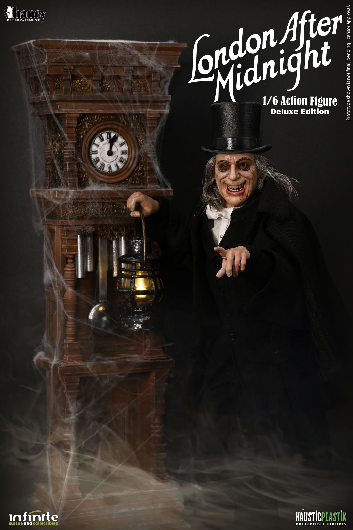 Kaustic Plastik &amp; Infinite Statue Lon Chaney As London After Midnight 1/6 Action Figure Deluxe Version