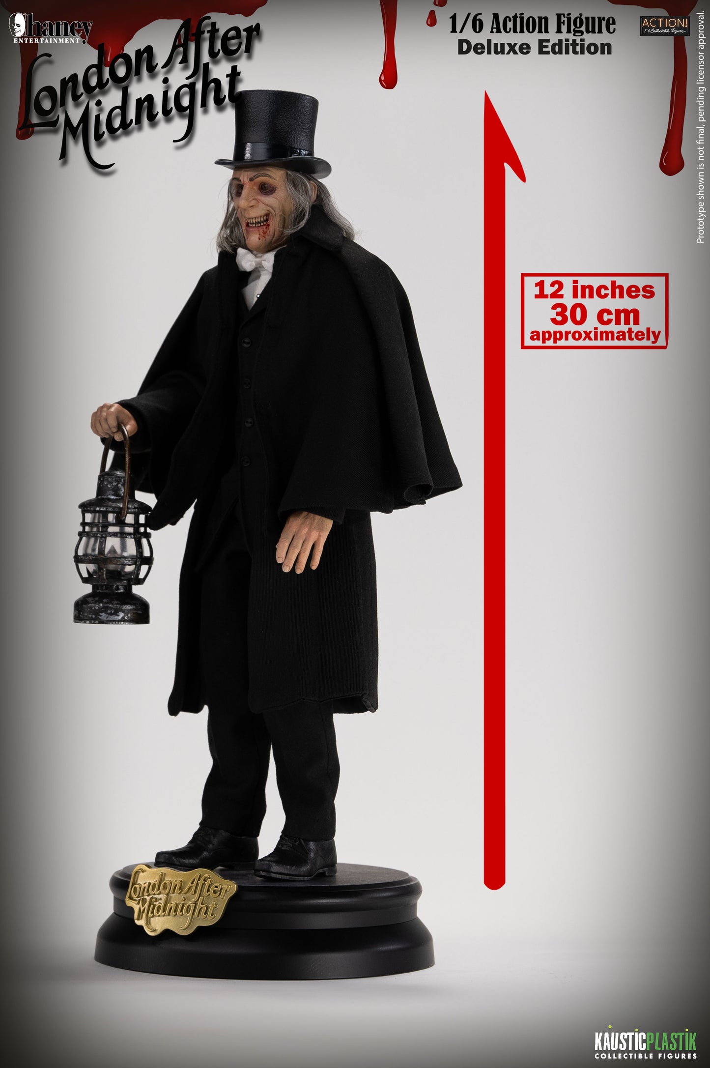 Kaustic Plastik &amp; Infinite Statue Lon Chaney As London After Midnight 1/6 Action Figure Deluxe Version