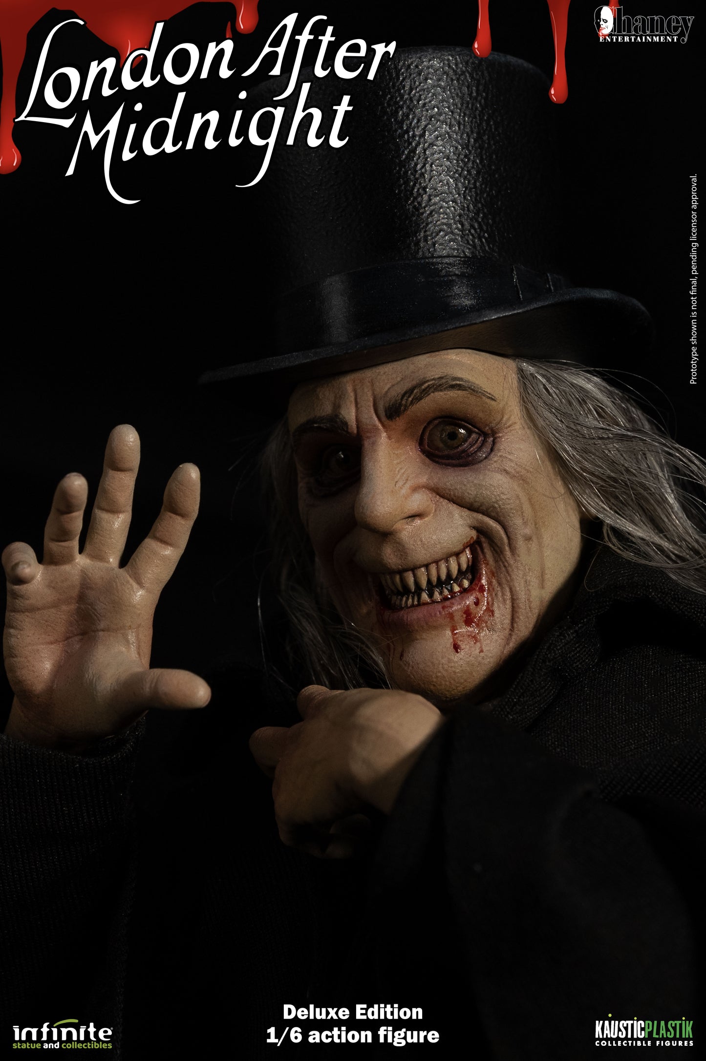 Kaustic Plastik &amp; Infinite Statue Lon Chaney As London After Midnight 1/6 Action Figure Deluxe Version