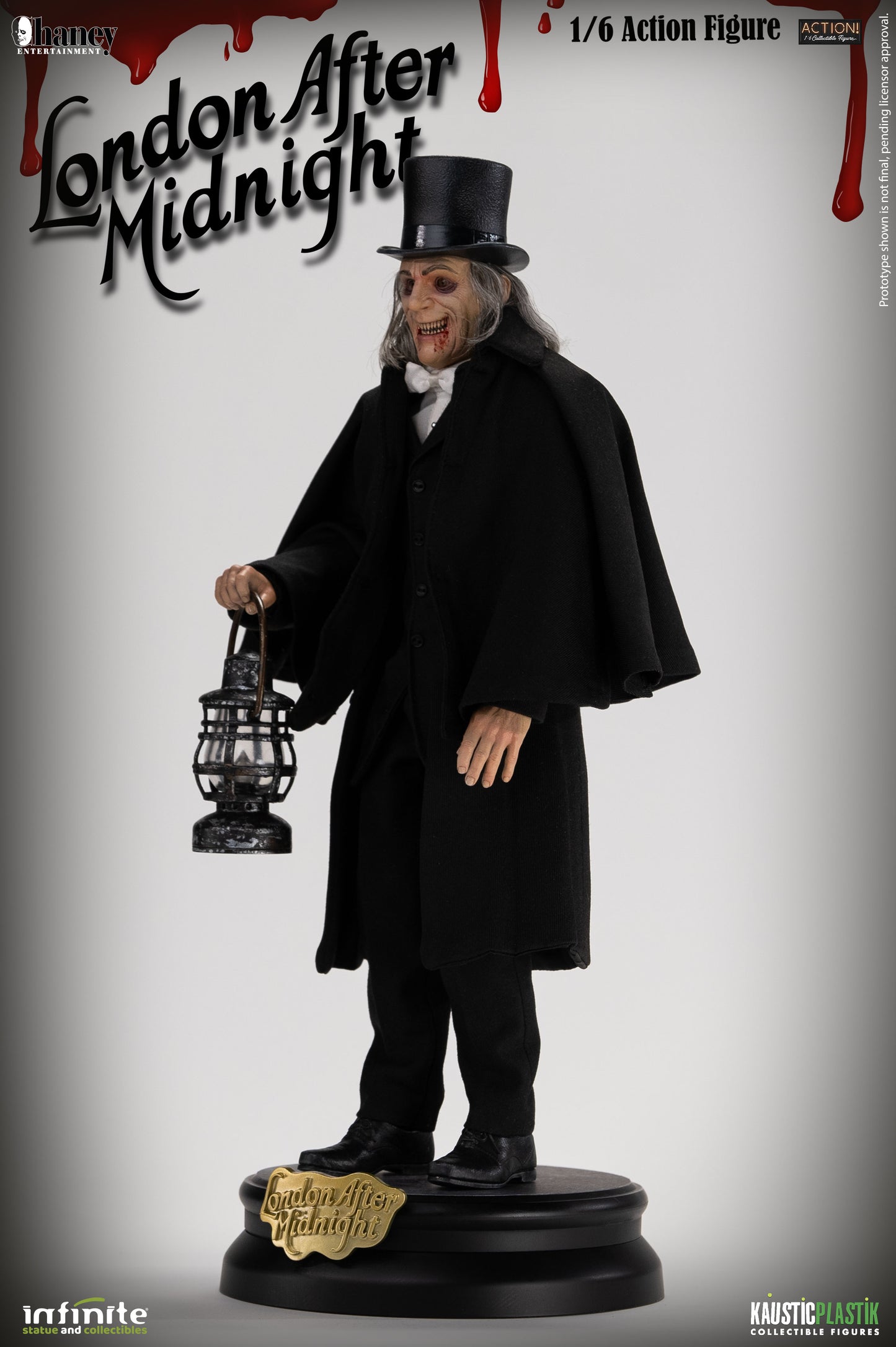 Kaustic Plastik &amp; Infinite Statue Lon Chaney As London After Midnight 1/6 Action Figure Standard Version