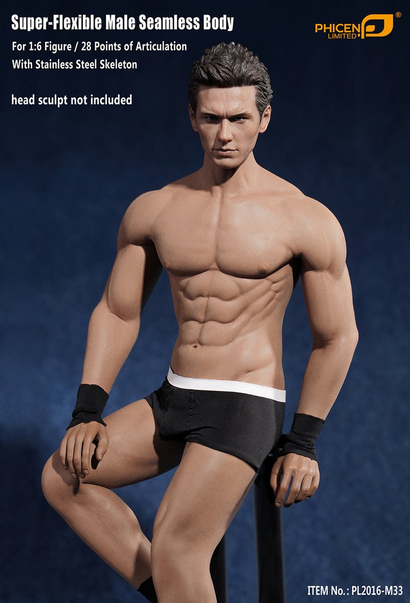 Phicen TBLeague M33 1/6 Super flexible Male Seamless Body with Stainless Steel Skeleton