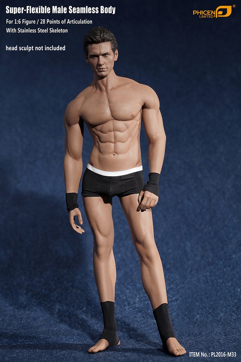 Phicen TBLeague M33 1/6 Super flexible Male Seamless Body with Stainless Steel Skeleton