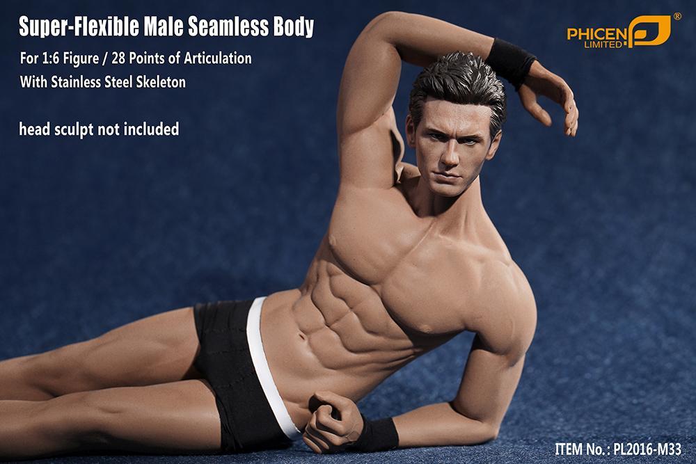 Phicen TBLeague M33 1/6 Super flexible Male Seamless Body with Stainless Steel Skeleton