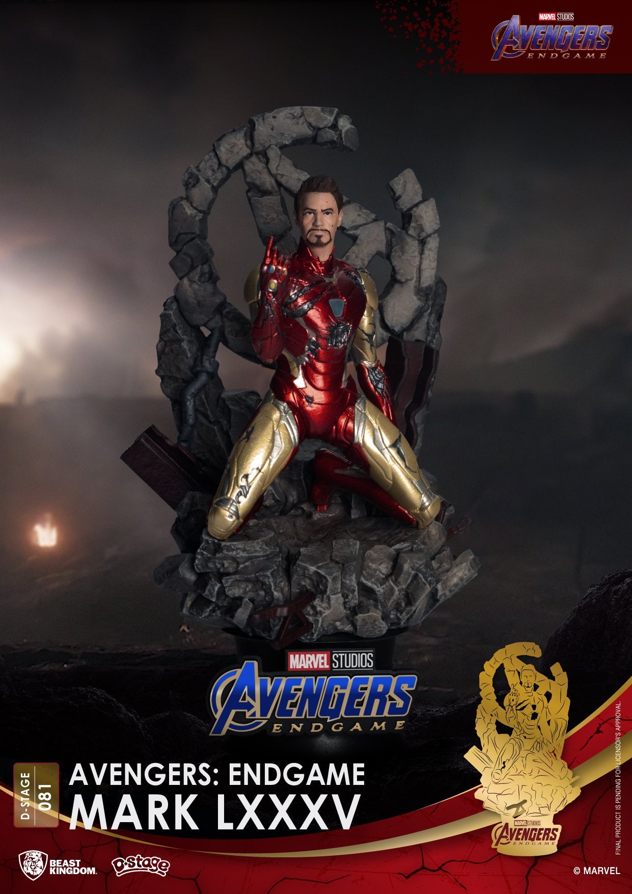 Beast Kingdom Diorama Stage-081-Avengers : Endgame-Iron Man Mark LXXXV