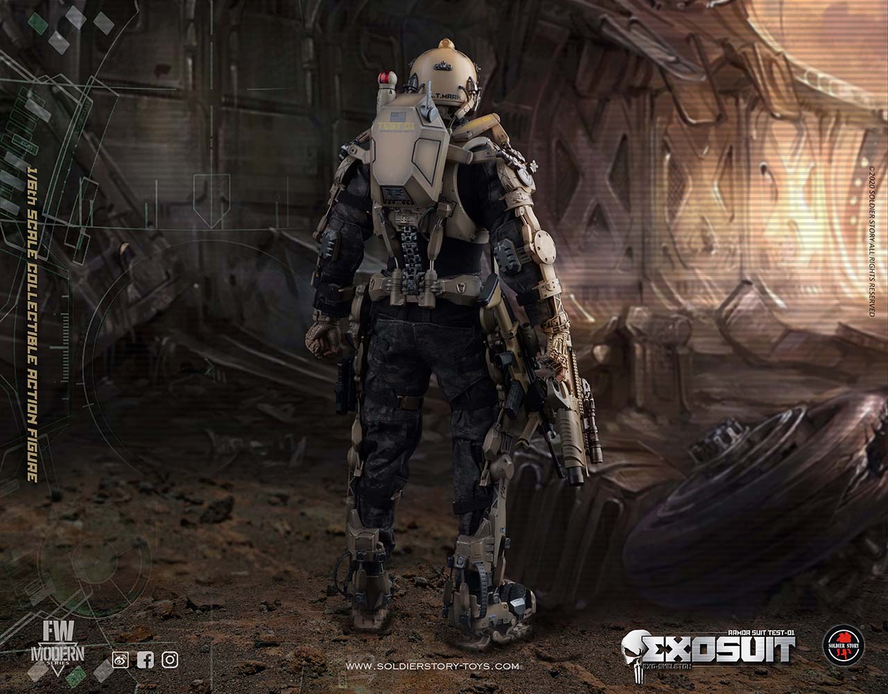 Soldier Story Exo-skeleton Armor Suit “test-01 1:6 Scale Collectible Action Figure