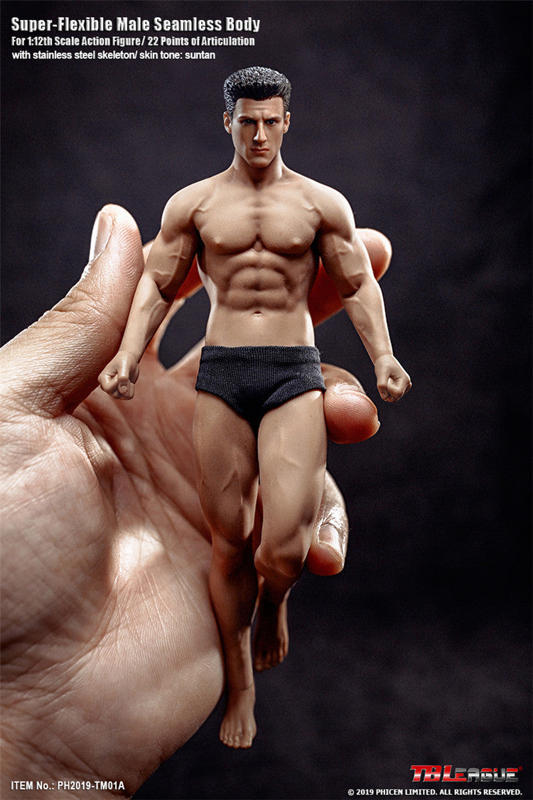 TBLeague 1:12 Scale Super Flexible Male Seamless Body TM01A