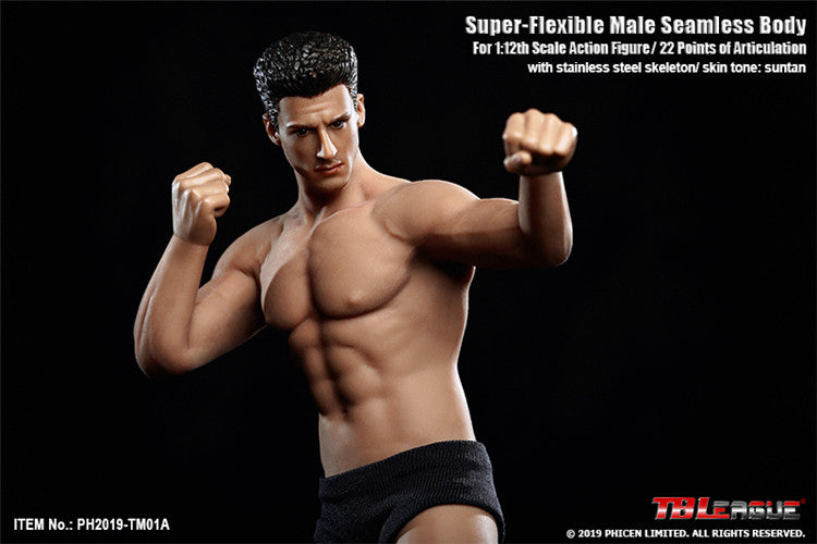 TBLeague 1:12 Scale Super Flexible Male Seamless Body TM01A