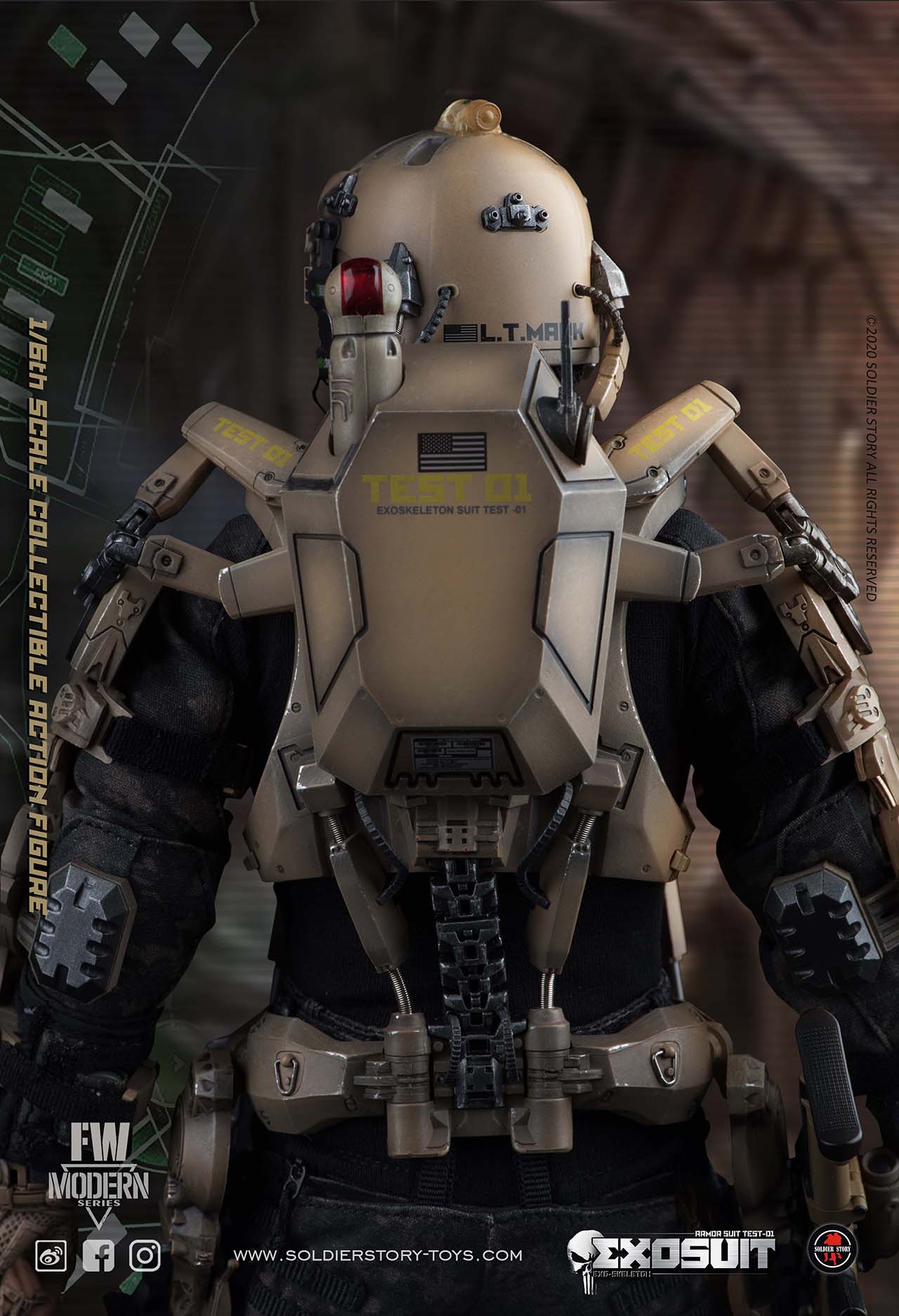 Soldier Story Exo-skeleton Armor Suit “test-01 1:6 Scale Collectible Action Figure