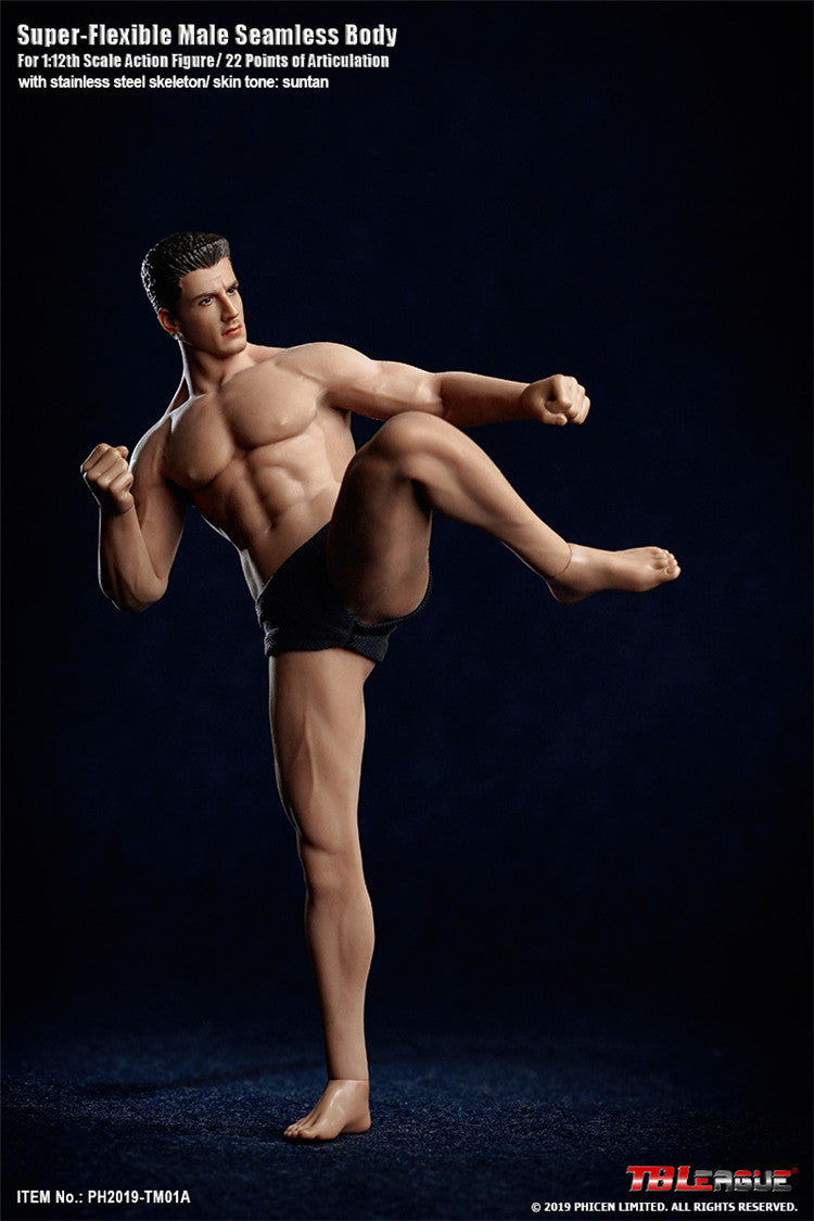 TBLeague 1:12 Scale Super Flexible Male Seamless Body TM01A