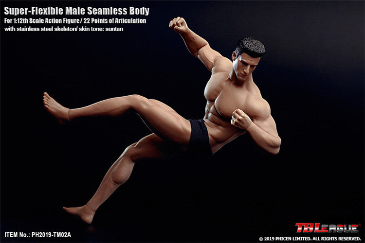 TBLeague 1:12 Scale Super Flexible Male Seamless Body TM02A