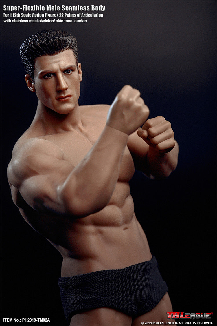 TBLeague 1:12 Scale Super Flexible Male Seamless Body TM02A