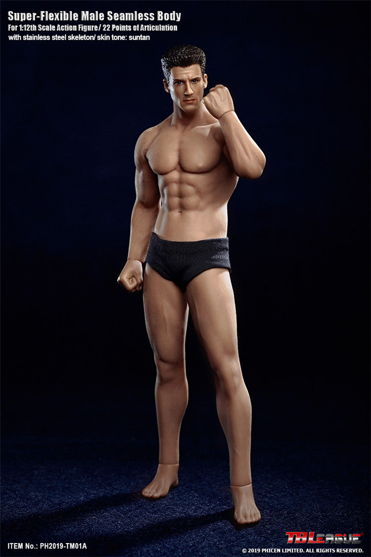 TBLeague 1:12 Scale Super Flexible Male Seamless Body TM01A