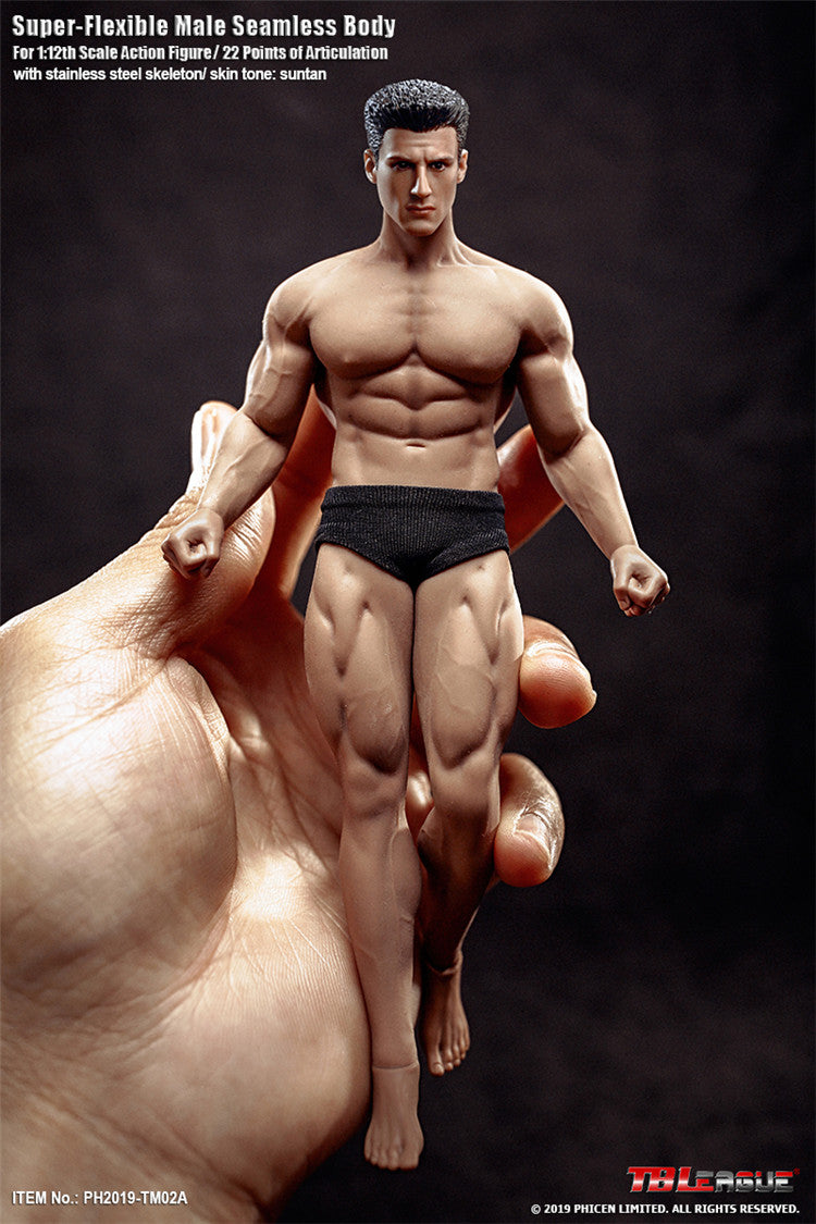 TBLeague 1:12 Scale Super Flexible Male Seamless Body TM02A