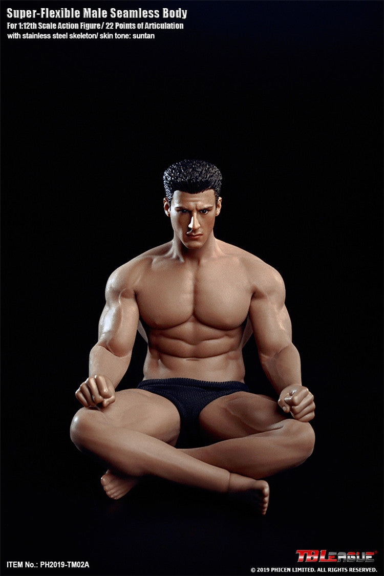 TBLeague 1:12 Scale Super Flexible Male Seamless Body TM02A