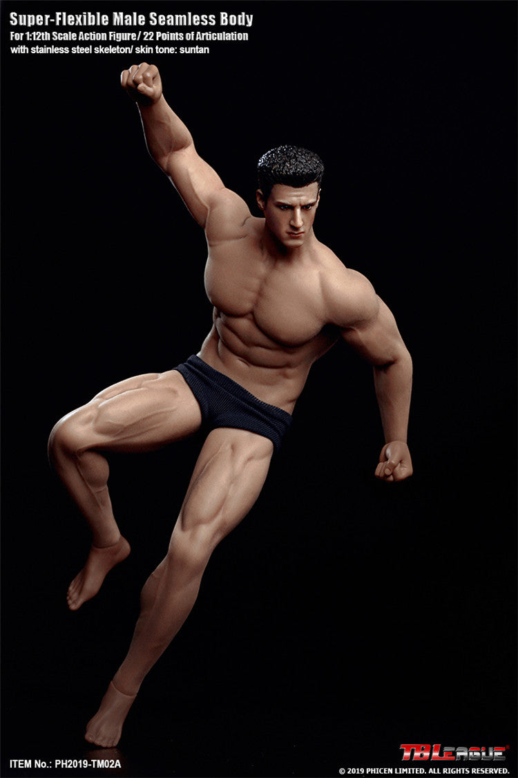 TBLeague 1:12 Scale Super Flexible Male Seamless Body TM02A