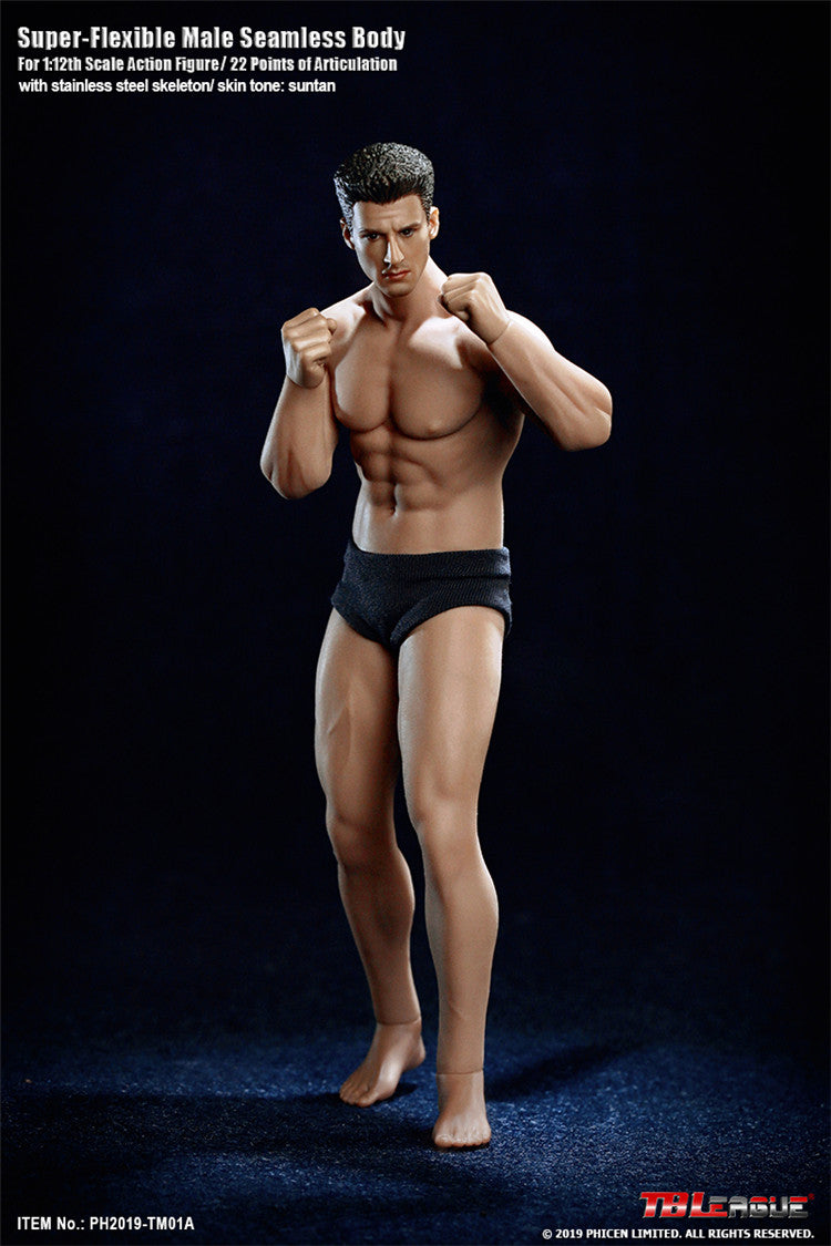 TBLeague 1:12 Scale Super Flexible Male Seamless Body TM01A