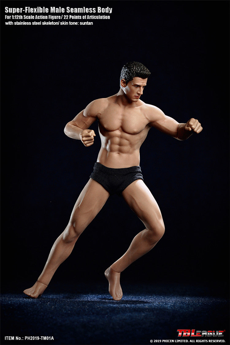 TBLeague 1:12 Scale Super Flexible Male Seamless Body TM01A