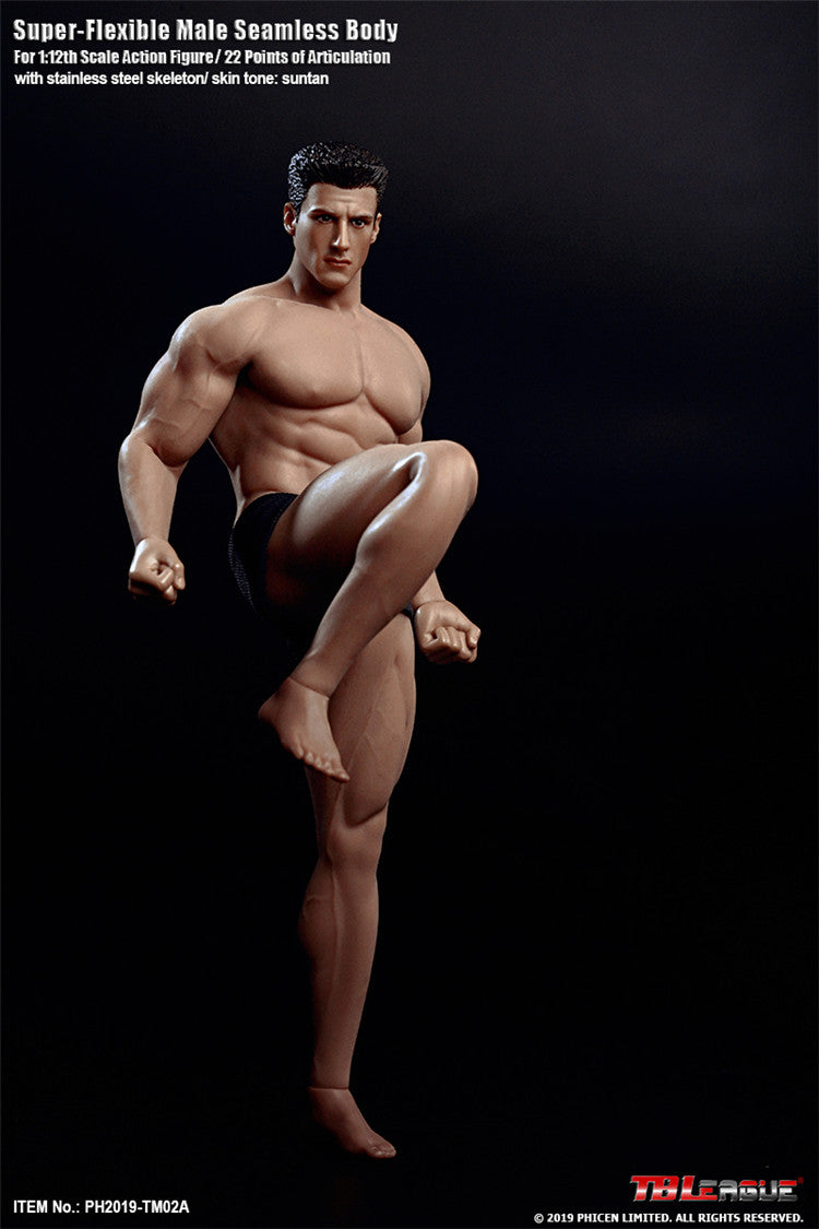 TBLeague 1:12 Scale Super Flexible Male Seamless Body TM02A