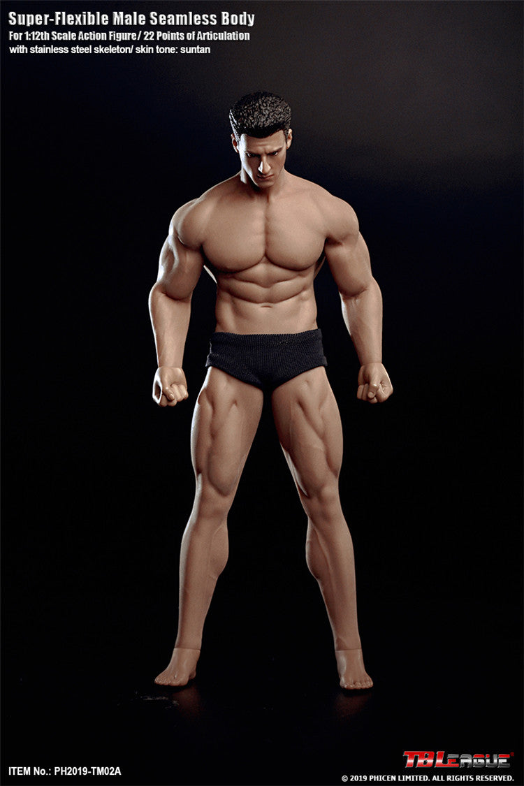 TBLeague 1:12 Scale Super Flexible Male Seamless Body TM02A