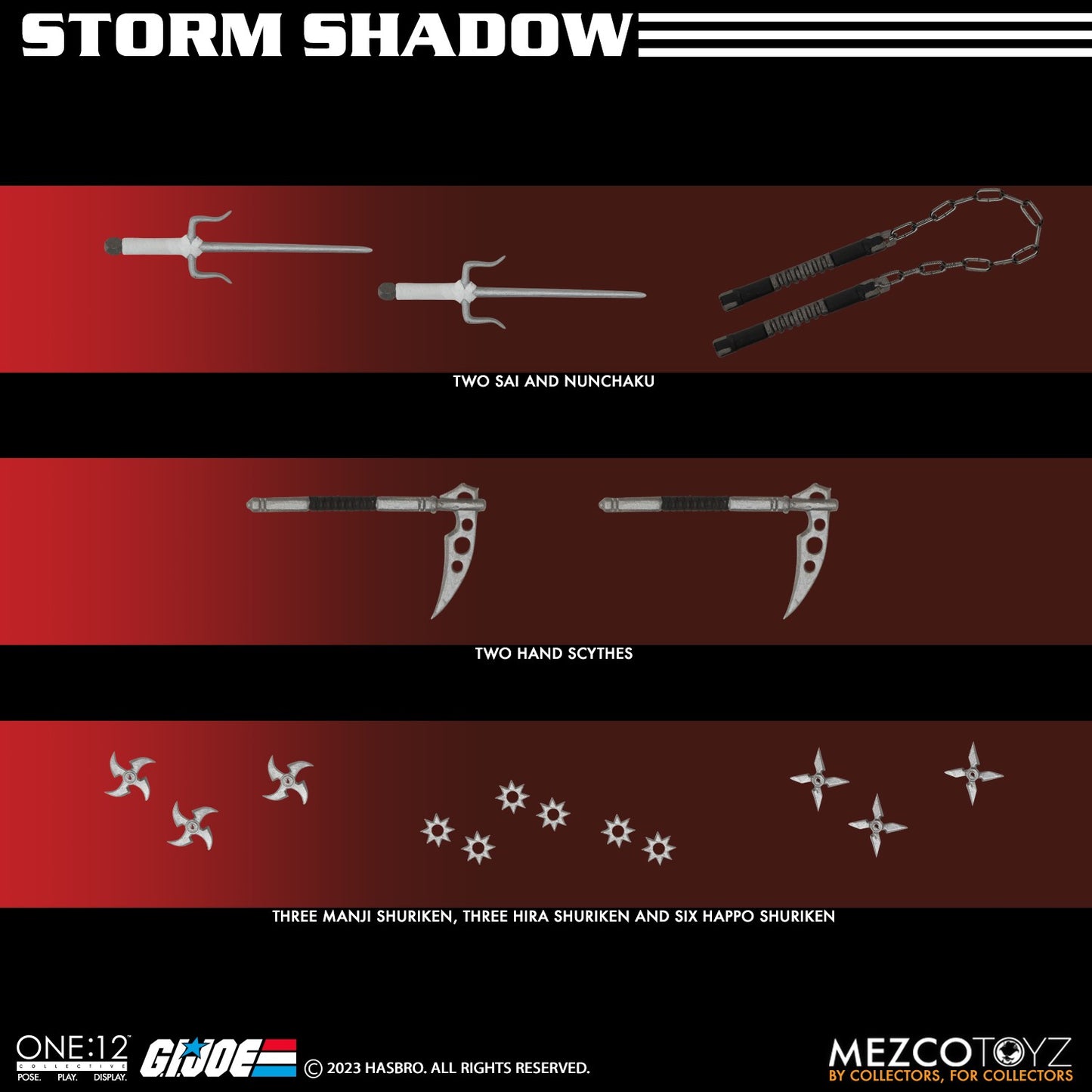 Mezco Toyz One: 12 Collectives: G.I. Joe – Storm Shadow 1:12 Scale Collectible Figure