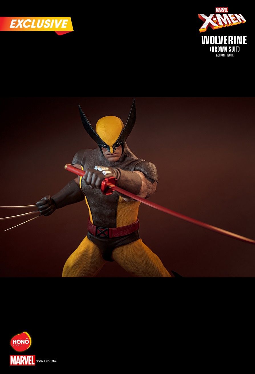 Honō Studio X-Men Wolverine (Brown Suit) Action Figure) 1:6 Scale Collectible Figure HS03