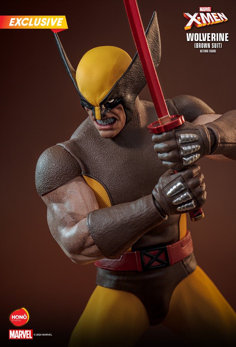 Honō Studio X-Men Wolverine (Brown Suit) Action Figure) 1:6 Scale Collectible Figure HS03