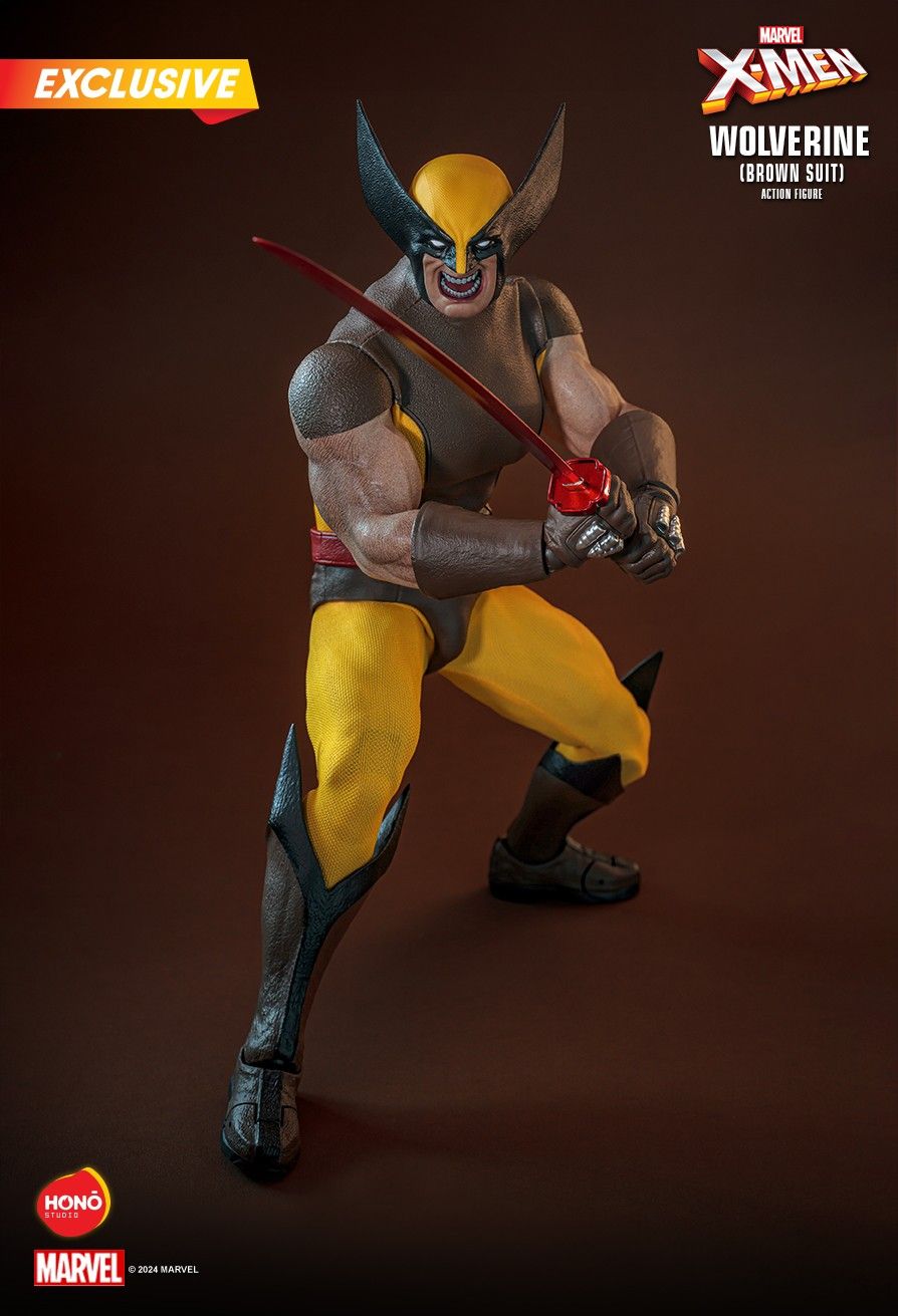 Honō Studio X-Men Wolverine (Brown Suit) Action Figure) 1:6 Scale Collectible Figure HS03